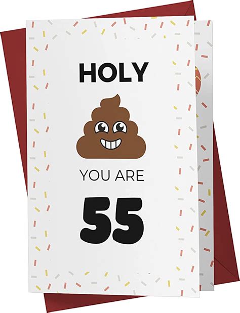 funny 55th birthday card funny 55 years old anniversary card happy 55th