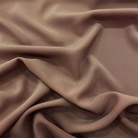 Terracotta Crepe 100 Silk Georgette Fabric — Tissus En Ligne