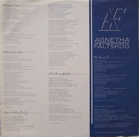 Agnetha Fältskog Eyes Of A Woman LP Album akerrecords nl