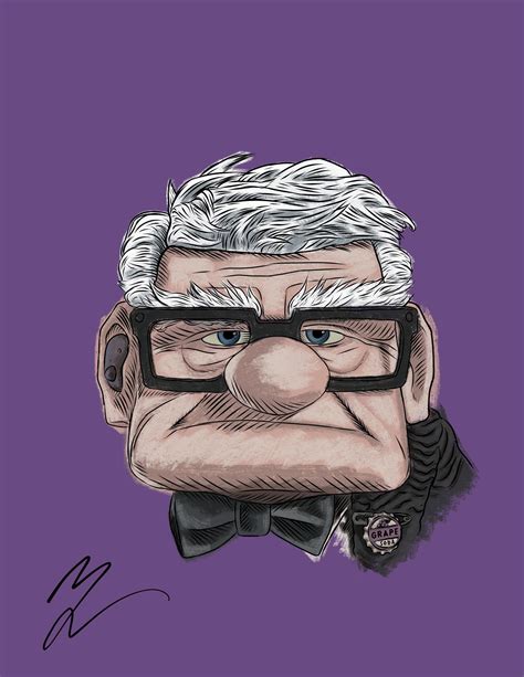 I Drew A Picture Of Mr Fredricksen From The Movie Up I Hope You Enjoy