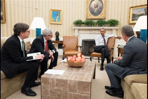 President Barack Obama Meets With Senior Advisors In The Oval Office The White House