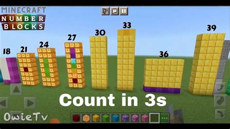Numberblocks In Minecraft Counting By 3s Skip Counting By 3s