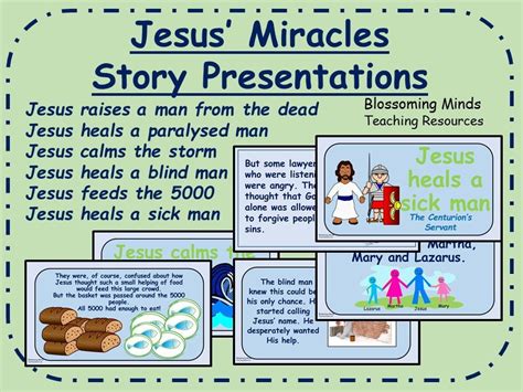 Jesus Miracles Story Presentations Teaching Resources Miracle