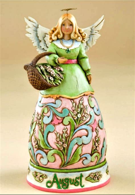 august birthday month angel by jim shore heartwood creek from enesco