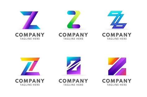 Premium Vector Gradient Z Letter Logo Template Pack