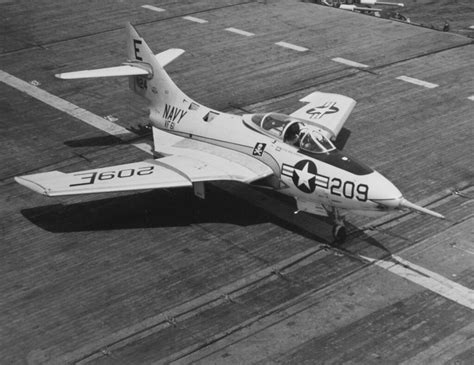 Grumman F9f 8 Cougar 141124 On The Flight Deck Of Uss In Flickr