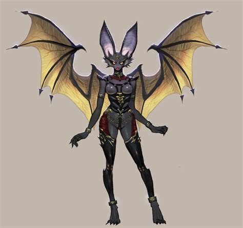 Artstation Bat Girl Wonbin Lee Mythical Creatures Art Character