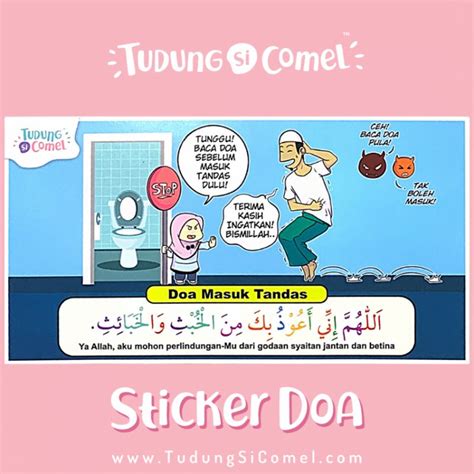 Sticker Doa Ketika Melihat Cermin Dan Doa Ketika Masuk Tandas Tudungsicomel Shopee Malaysia