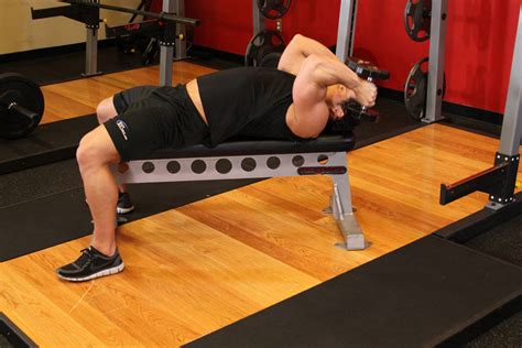 Lying Dumbbell Tricep Extension Exercise Guide And Video