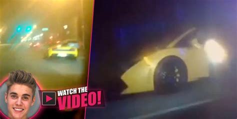 Justin Biebers Drag Racing Arrest Caught On Camera