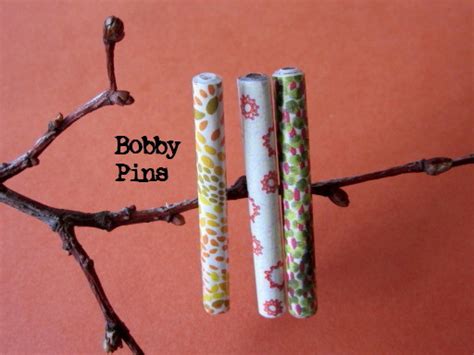 Wendylynns Paper Whims Bobby Pins Paper Bead Embellished Summer