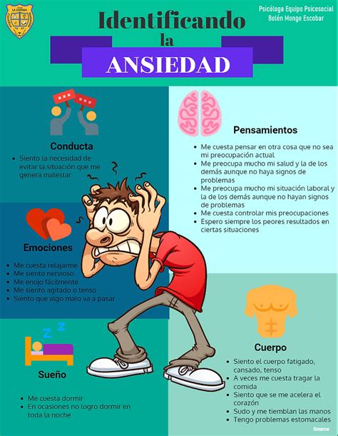 Infografias Para La Ansiedad Y Salud Men Liceo La Chimba