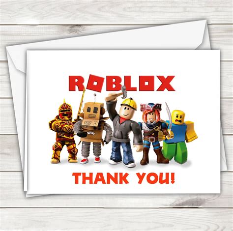 Roblox Thank You Card Template To Print At Home Bobot