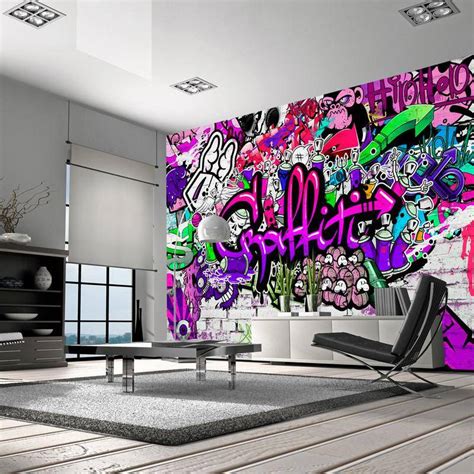 Wallpaper Purple Graffiti