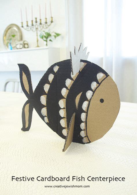 Cardboard Fish Centerpiece For Purim Or Just For Fun In 2020 Fish