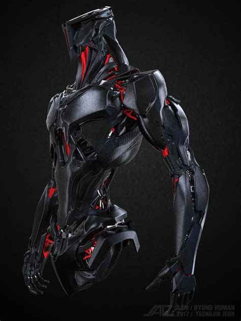 artstation ajin beyond human yeong jin jeon arte conceptual armas diseño de robot arte robot