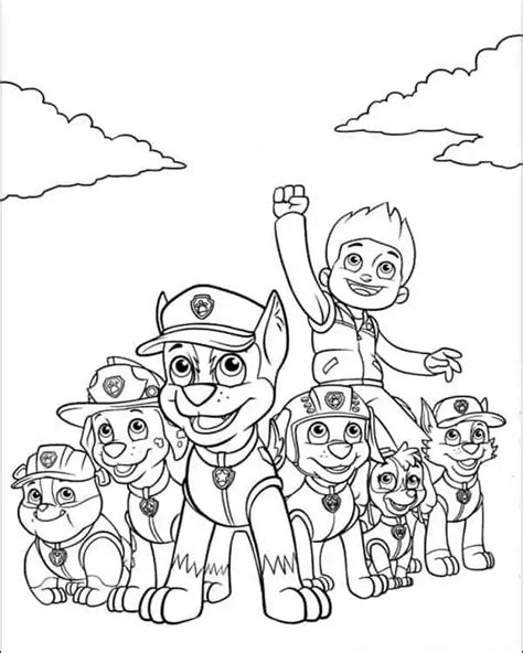 60 Cute Paw Patrol Skye Coloring Pages Free Artsy Pretty Colors