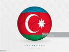 Ilustración de Balón De Fútbol Con Patrón De Bandera De Azerbaiyán ...