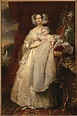 Hélène Louise de Mecklembourg-Schwerin (1814-1858) avec son fils de ...