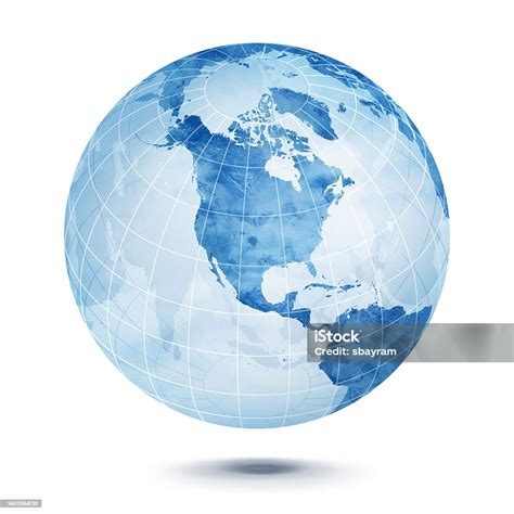 Blue World Globe Stock Illustration Download Image Now Globe