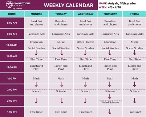 How To Make A School Schedule For Online Students Connections Academy®