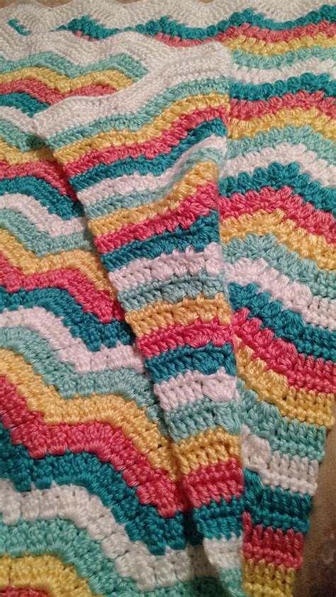 Soft Clusters Ripple Afghan Mamas Stitchery Crochet