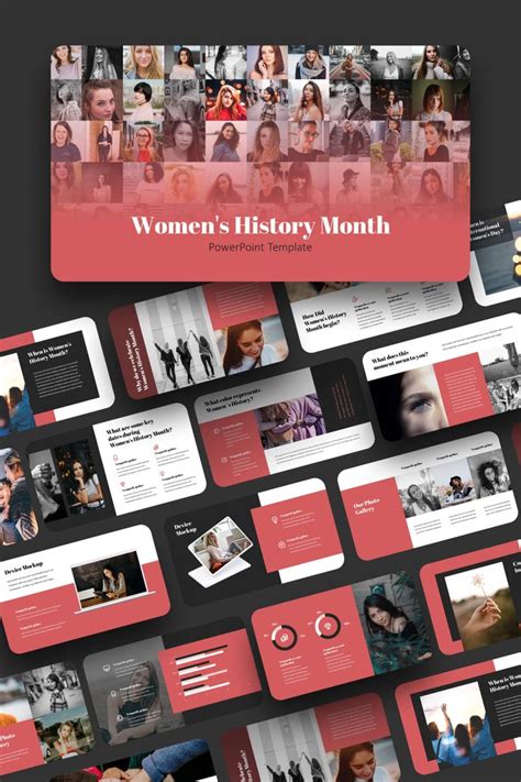 Womens History Month Powerpoint Template In 2022 Powerpoint