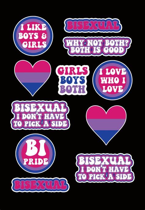11 Pride Stickers Vinyl Stickers Bisexual Etsy