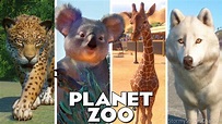 Every Single Animal in Planet Zoo || ALL 90 ANIMALS! || Including DLC ...