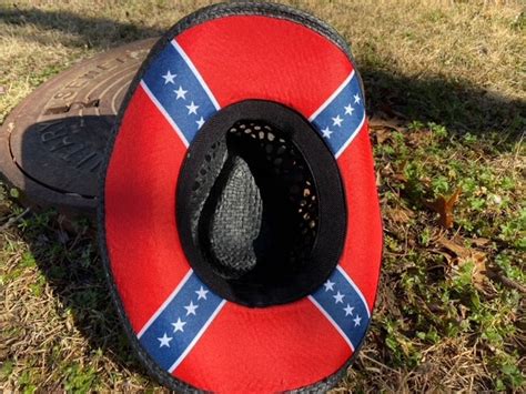 Confederate Straw Bead Hat Rebel Nation