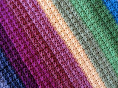 Crochet Striped Afghan Yarnchick