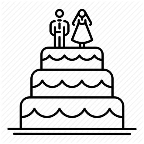 Wedding Cake Line Drawing Free Download On Clipartmag