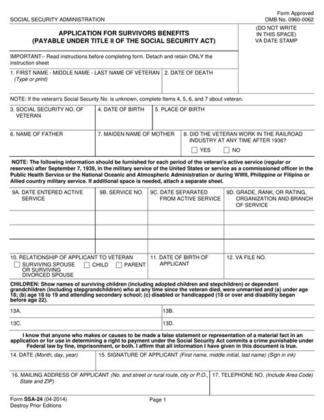 Social Security Benefits Application Form Printable Printable Forms