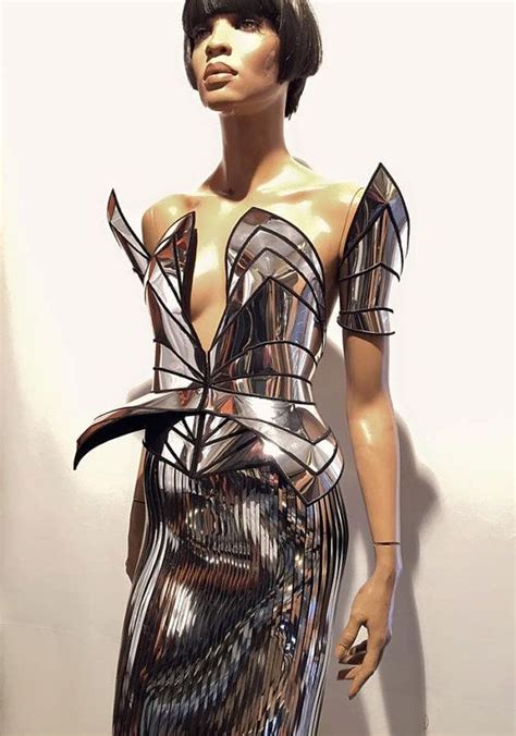 Divamp Knight Corset Robot Costume Futuristic Cosplay Corset Sci Fi Costume Burning Man