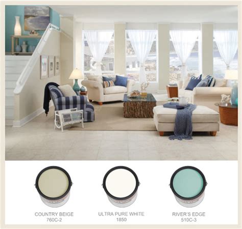 Coastal Paint Colors From Behr Benjamin Moore And Sherwin Williams