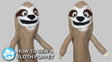 How To Sew A Sloth Puppet Animal Hand Puppets Puppets Sloth