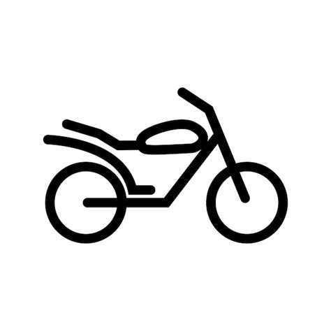 Premium Vector Motorcycle Icon Vector