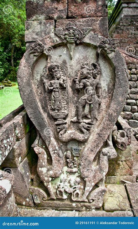 Ancient Erotic Candi Sukuh Hindu Temple On Java Indonesia Royalty Free