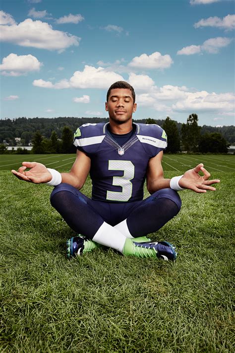 Russell Wilson Lotus Pose On Two Espn
