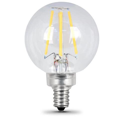 Feit Electric 40w Equivalent Soft White G165 Dimmable Clear Filament