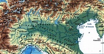 Italia Settentrionale Cartina Fisica - Cartina Italia