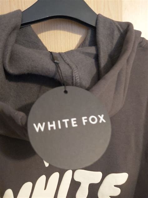 White Fox Boutique Offstage Hoodie Shadow Grey Xss Brand New With