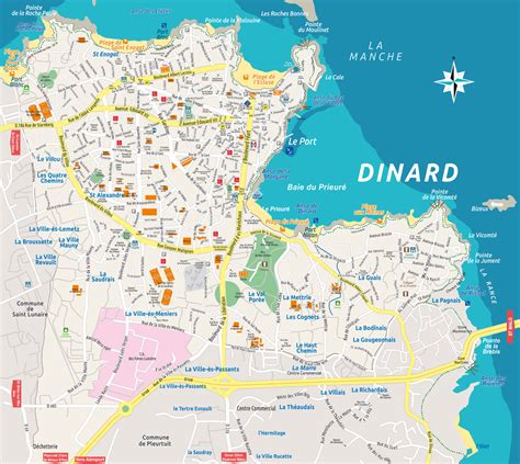 Plan De La Ville Port De Dinard Guide Du Port