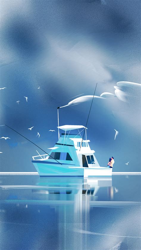 1080x1920 1080x1920 Boat Illustration Artist Artwork Digital Art