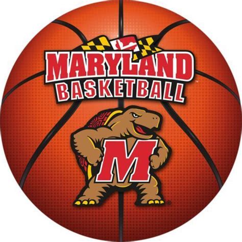 University Of Maryland Logo With Basketball Maryland Terrapins Basketball College Basketball