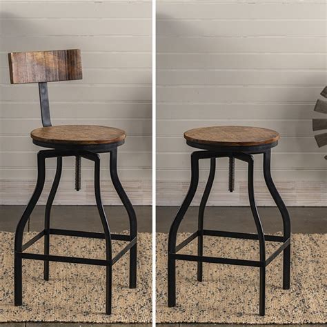 Industrial Farmhouse Bar Stool In 2020 Farmhouse Bar Stools Bar