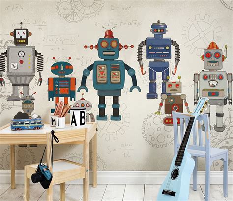 Fototapeta - Roboty w pokoju dziecinnym - 36689 - Uwalls.pl in 2021 ...