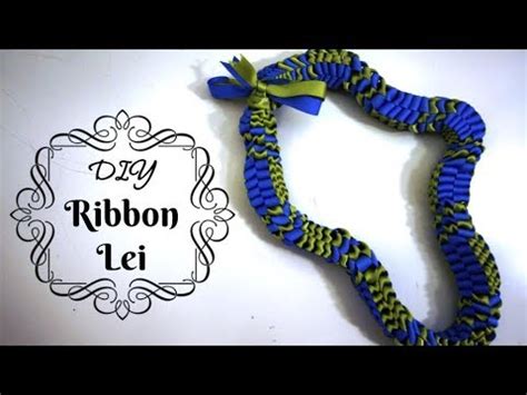 You can find more ribbon lei instructions for this. DIY Graduation Ribbon Lei - YouTube