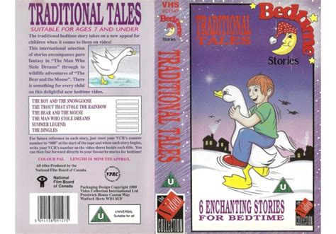 Bedtime Stories Traditional Tales 1989 On Video Collection United