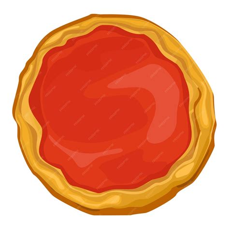 Premium Vector Ready Made Pizza Dough With Tomato Sauce About Picking